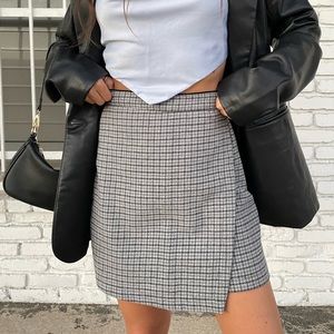 ABERCROMBIE WRAP PLAID SKIRT